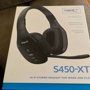 Brand new blue parrot headphones